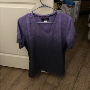 Koi Purple Short Sleeve Women's Top
